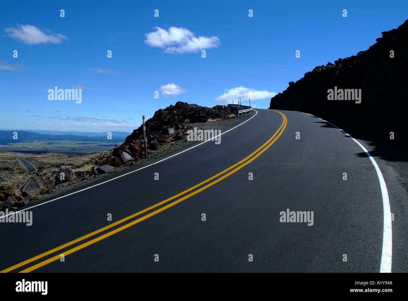 New Zealand Road Stock Photo Alamy
