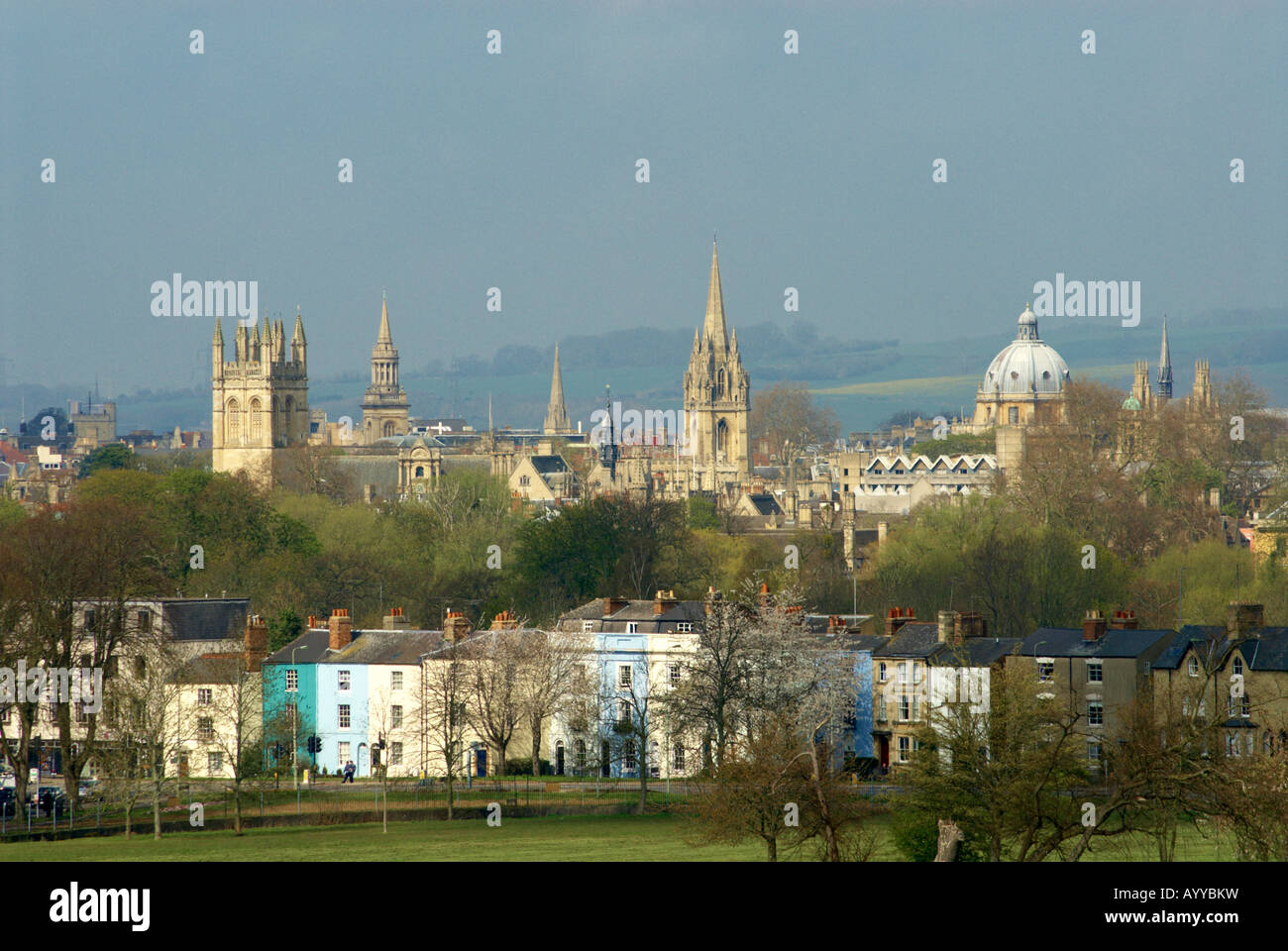 The Dreaming Spires of Oxford Seen from South Parks Stock Photo