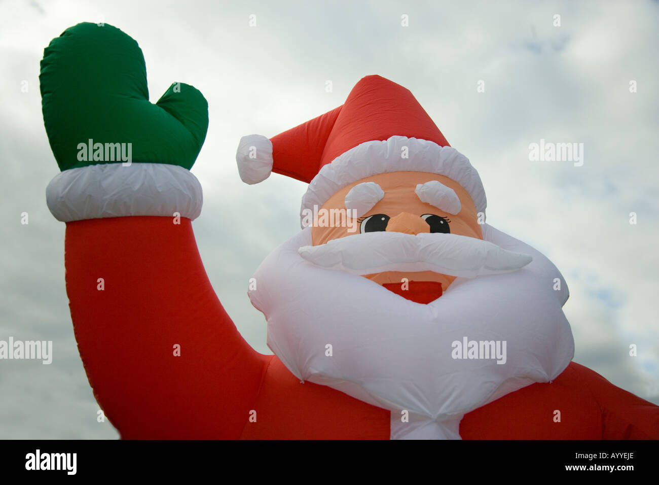 Inflatable Christmas decorations for sale Stock Photo Alamy