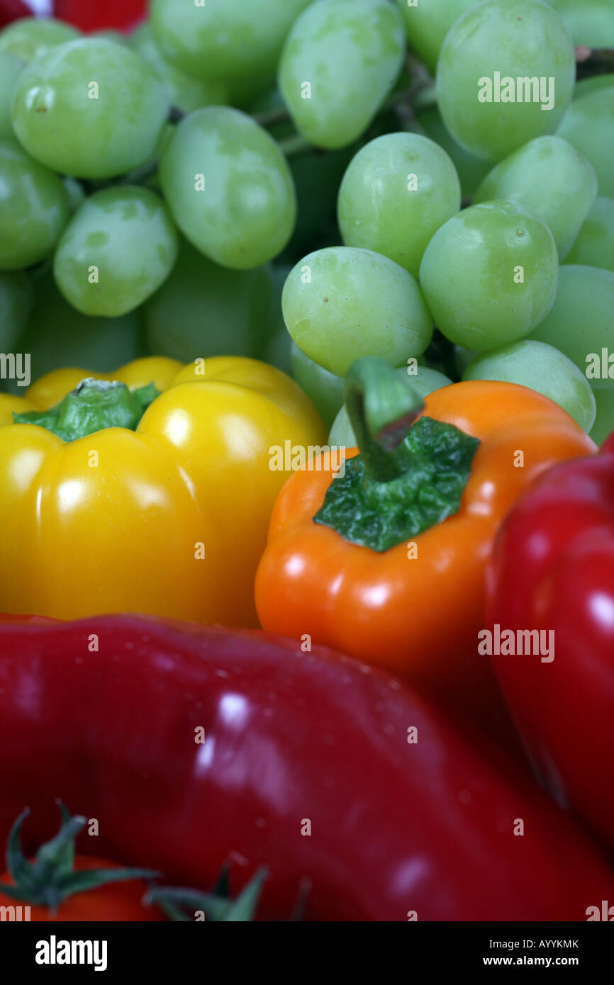 Fruit and Peppers Stock Photo Alamy