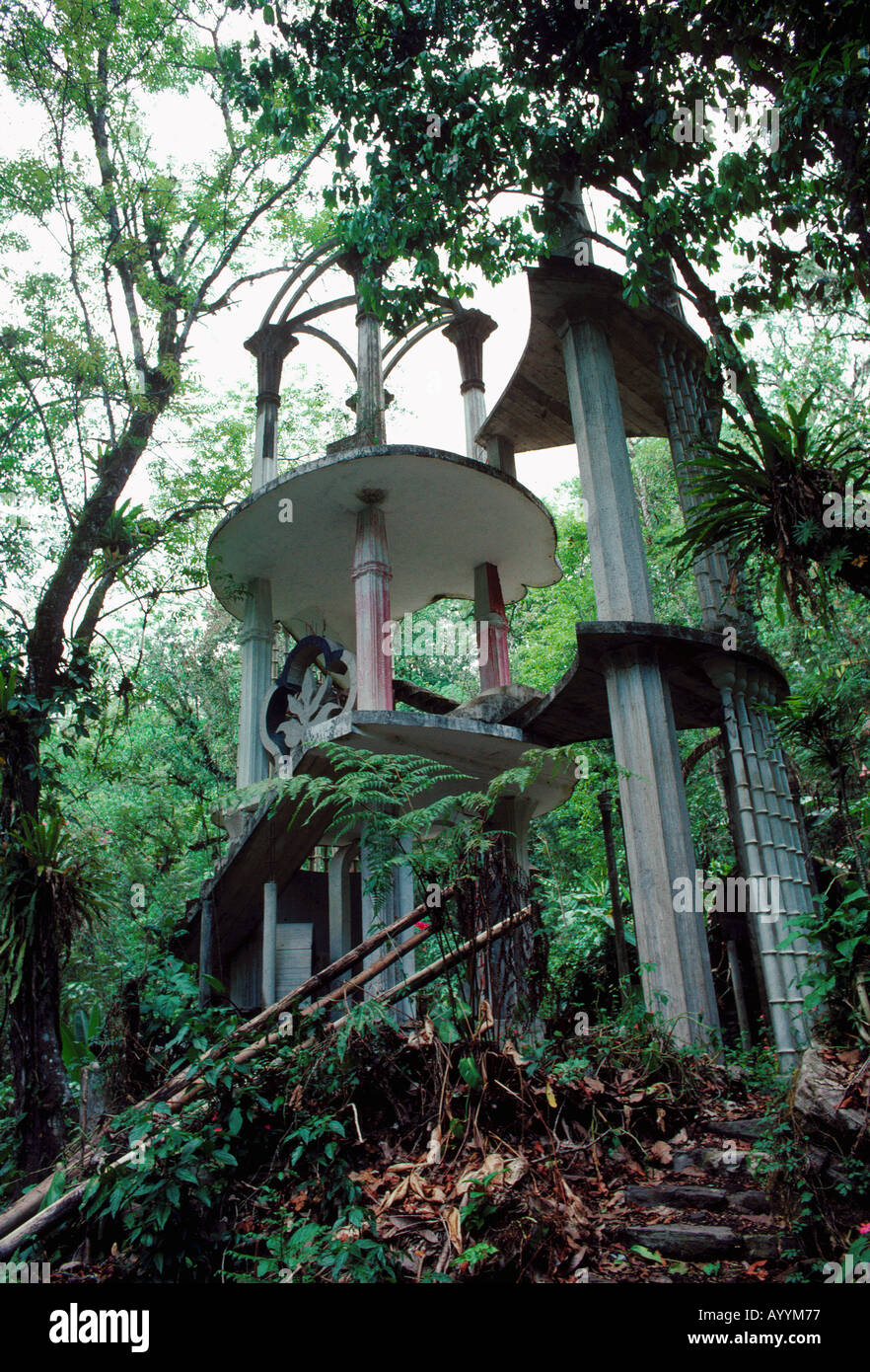 Mexico, Xilitla in San Luis Potosi state, follies in the jungle built by the English aristocrat Edward  James Stock Photo