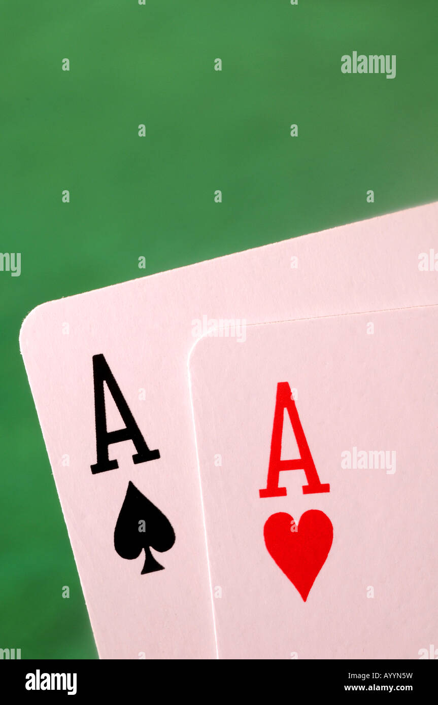 pair of aces Stock Photo