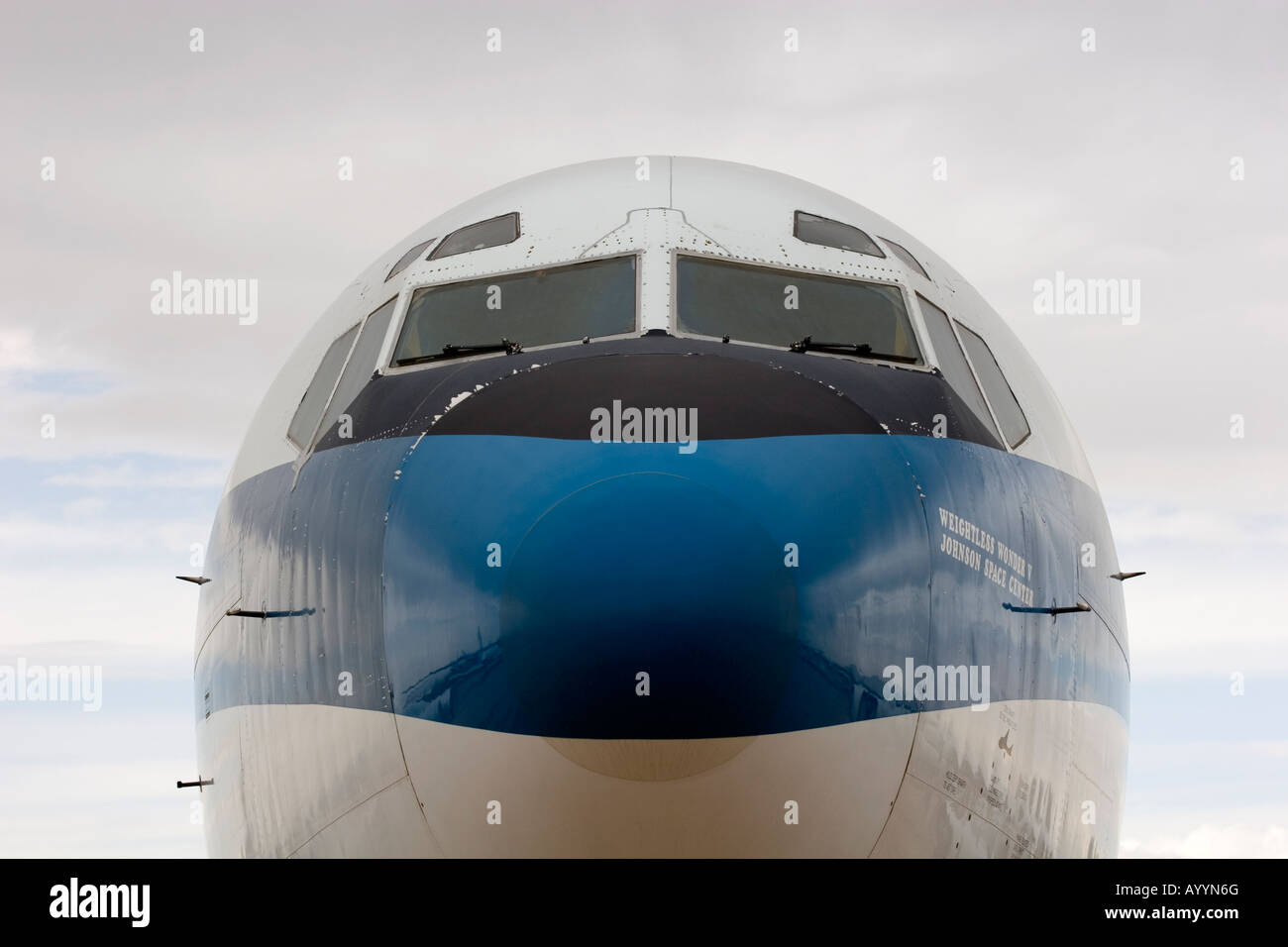 Boeing 707 KC-135 Weightless Wonder airplane that simulates weightlessness for astronaut training Stock Photo