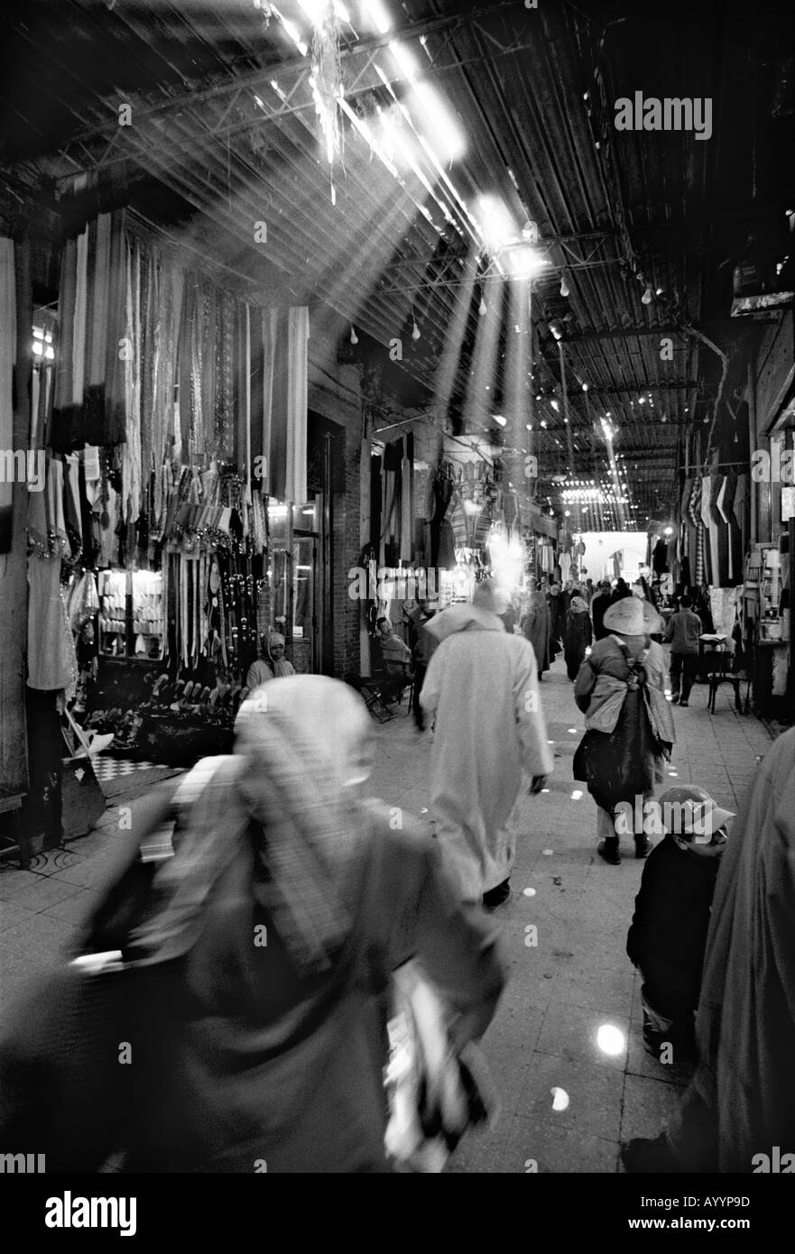 Street of Marrakech medina Morocco Stock Photo