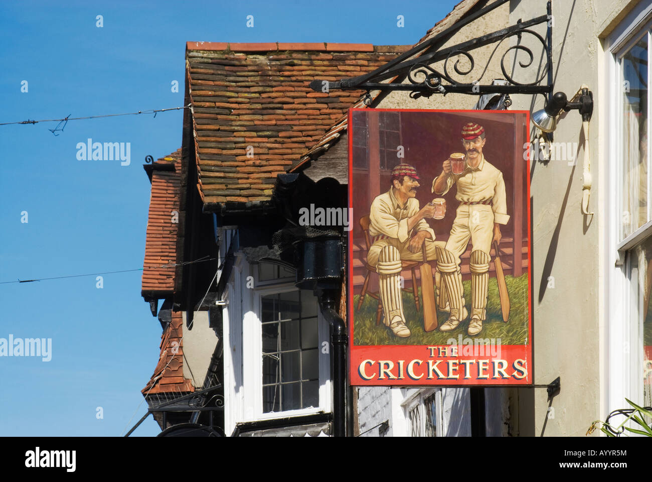 The Cricketers pub in Canterbury town Centre, Kent, UK Stock Photo