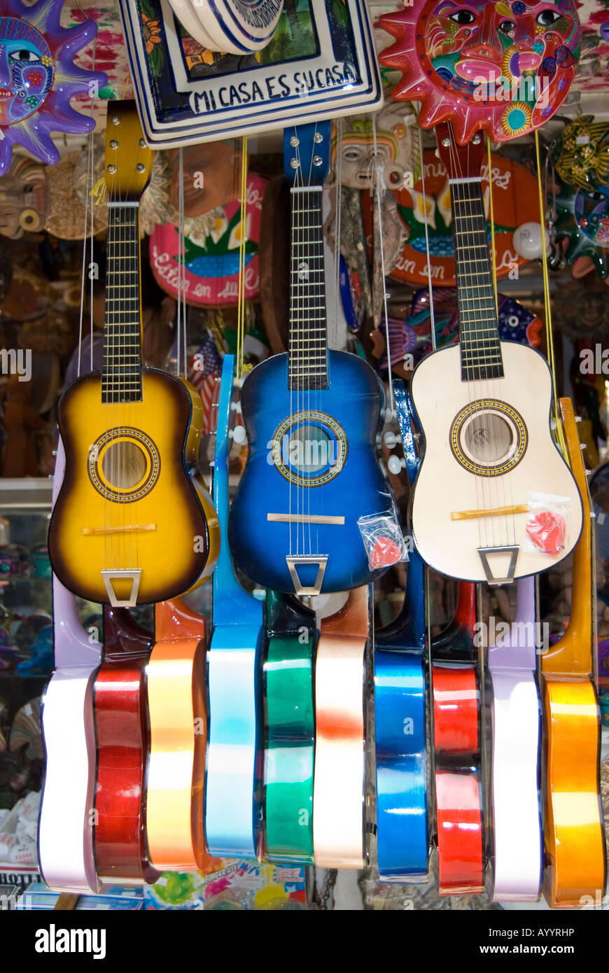 Varied Guitars Stock Photo