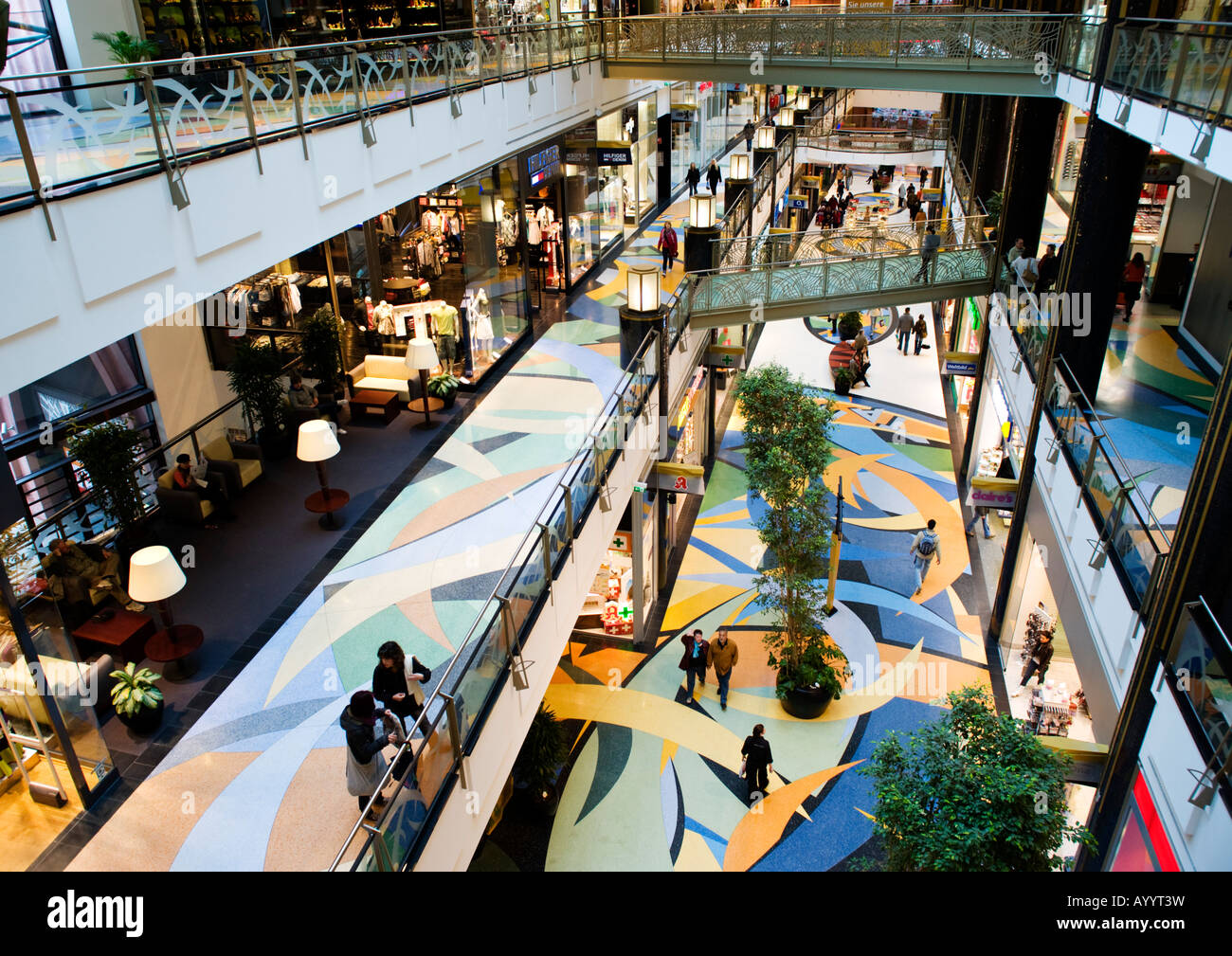 Interior of massive new ALEXA shopping mall at Alexanderplatz in central  Berlin Germany 2008 Stock Photo - Alamy