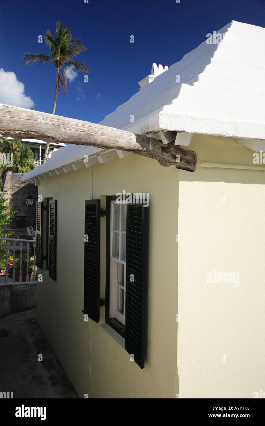 Exterior of a private house in St Bermuda Stock Photo Alamy