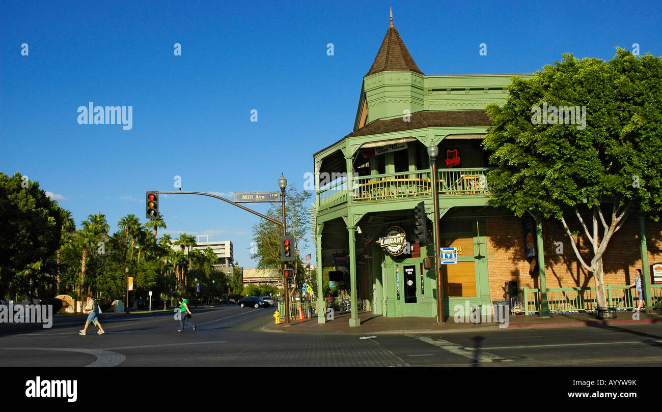 Mill Avenue shopping area downtown Tempe AZ Stock Photo Alamy