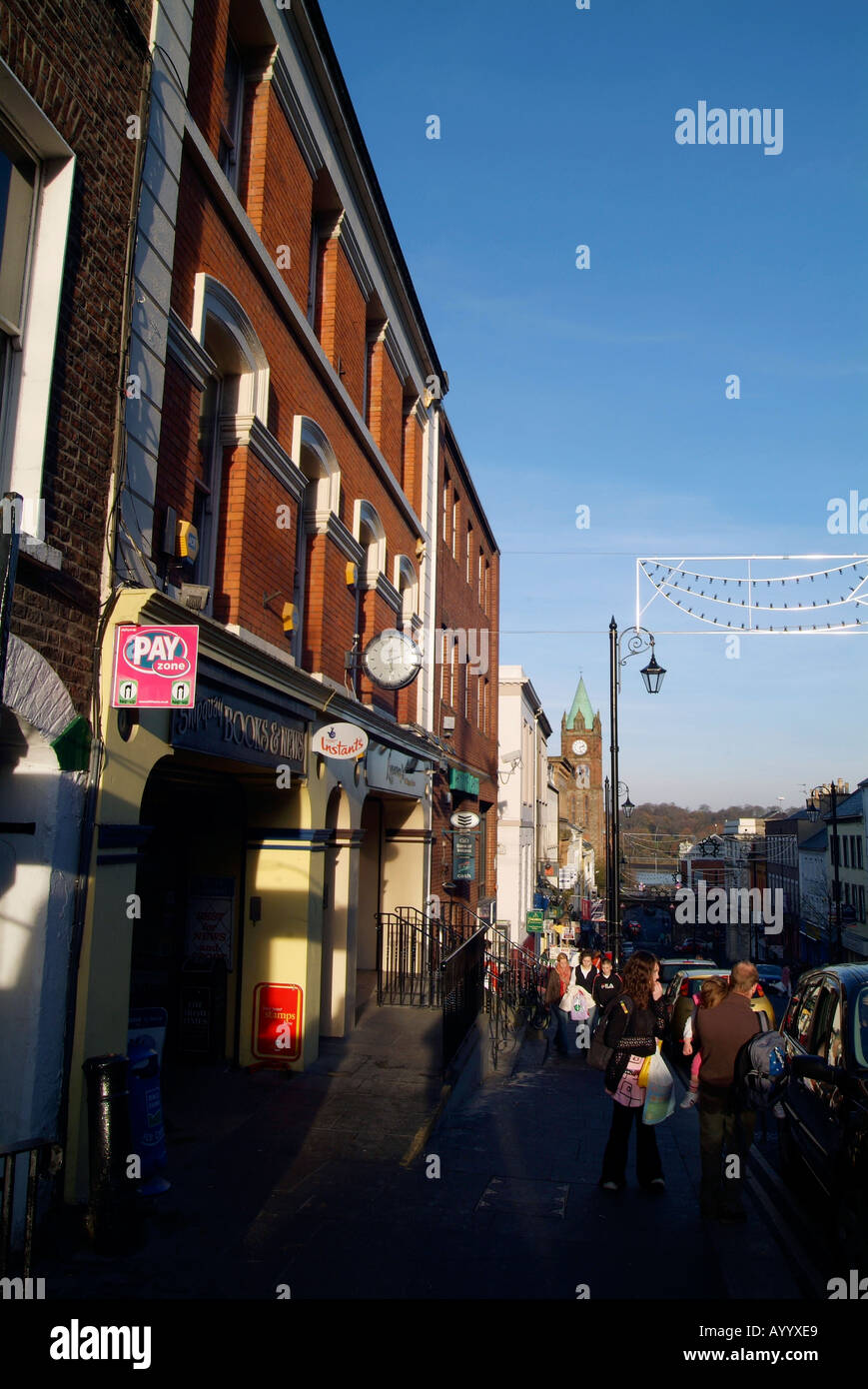 Shipquay Street Londonderry High Resolution Stock Photography and