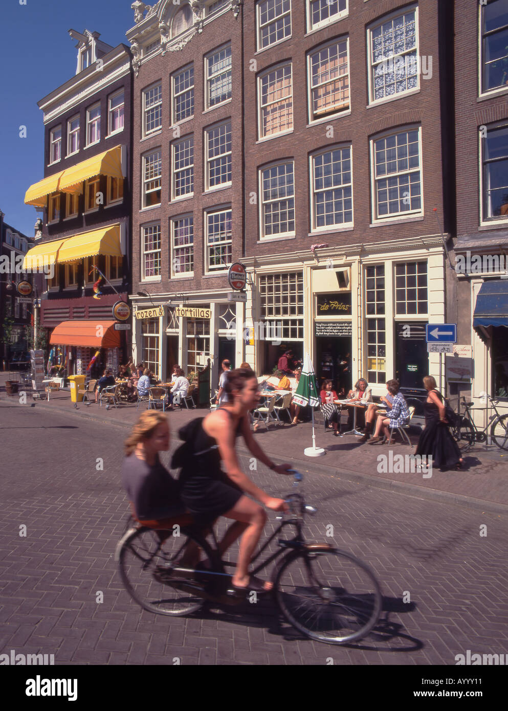 Netherlands Amsterdam street scene Stock Photo - Alamy