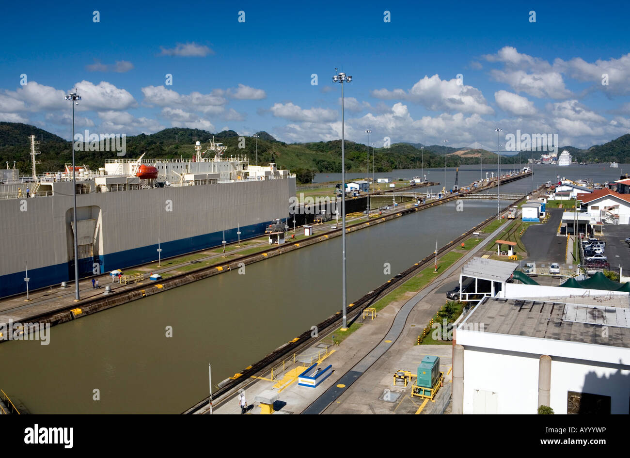 Miraflores Locks Panama Canal Panama Stock Photo