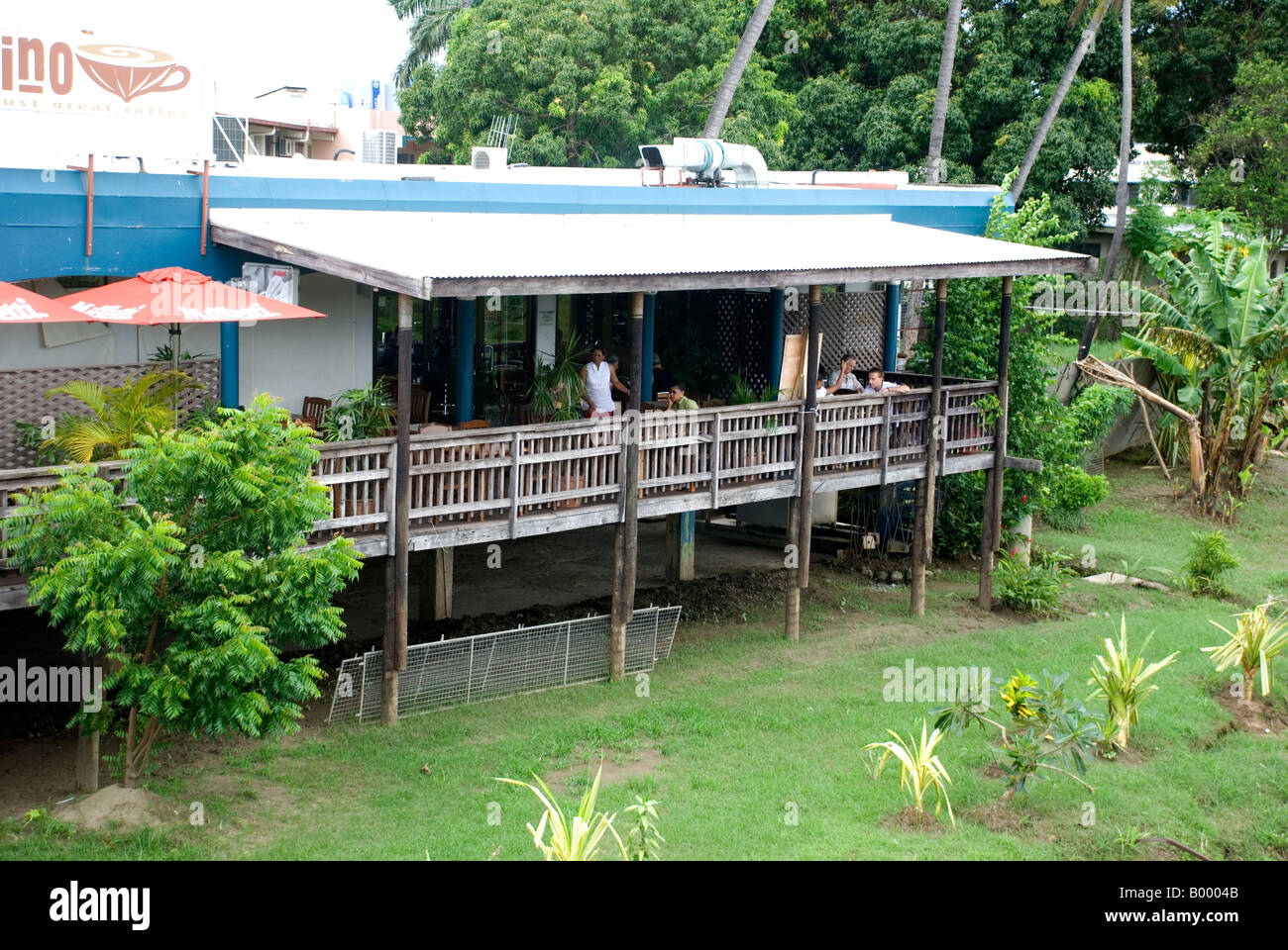 fiji nadi bulaccino coffee shop Stock Photo Alamy