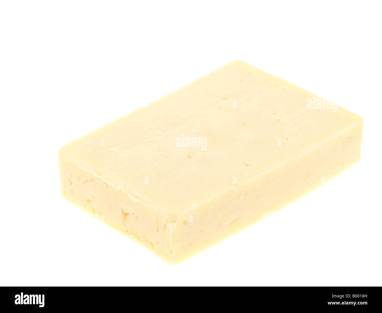 Block of Cheddar Cheese Stock Photo Alamy