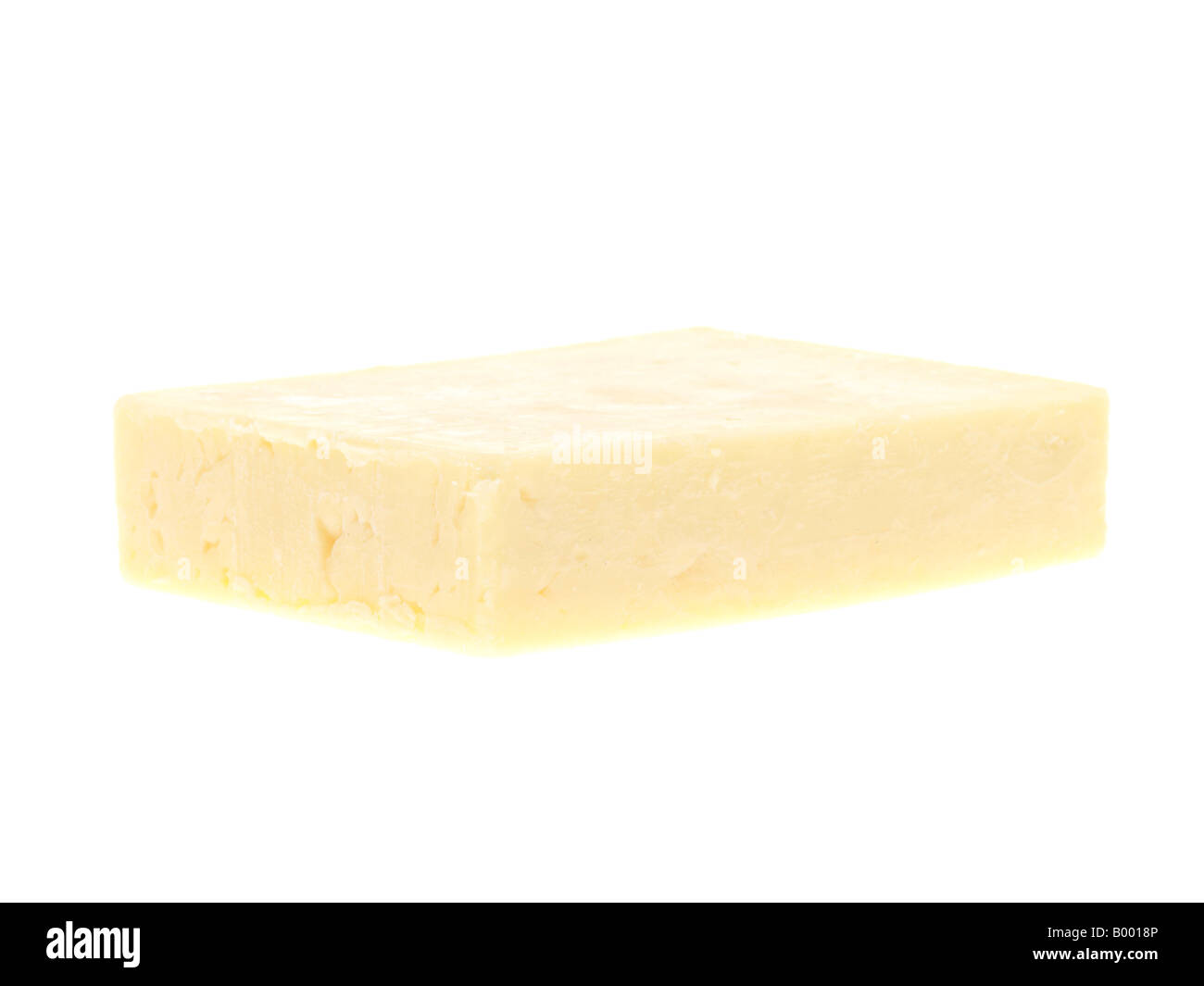 Block of Cheddar Cheese Stock Photo Alamy
