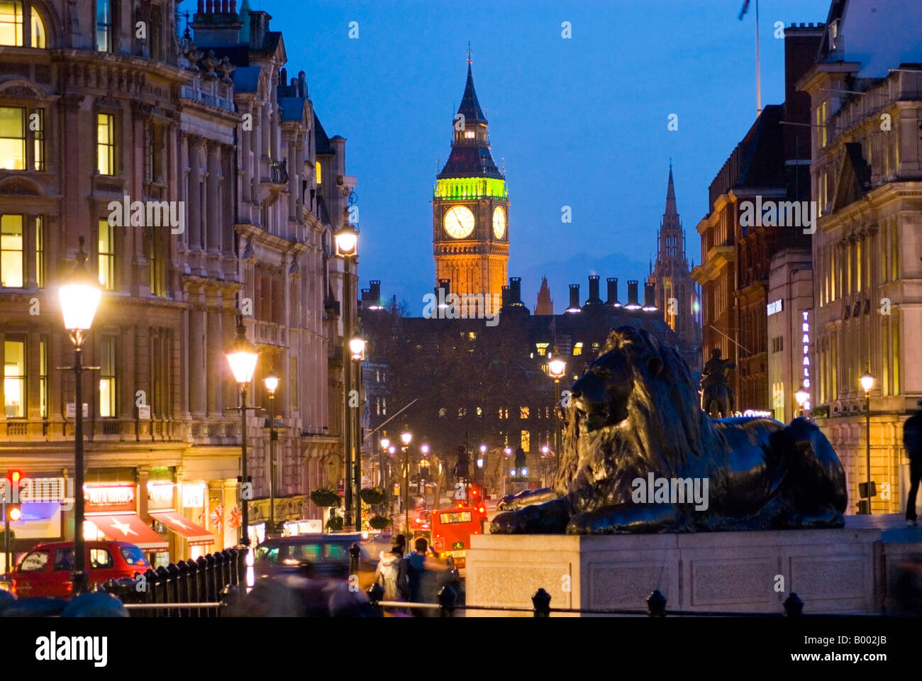 Big Ben from Trafalgar Square London England UK Stock Photo
