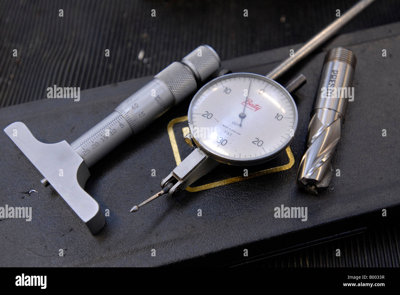 Precision engineering instruments Stock Photo