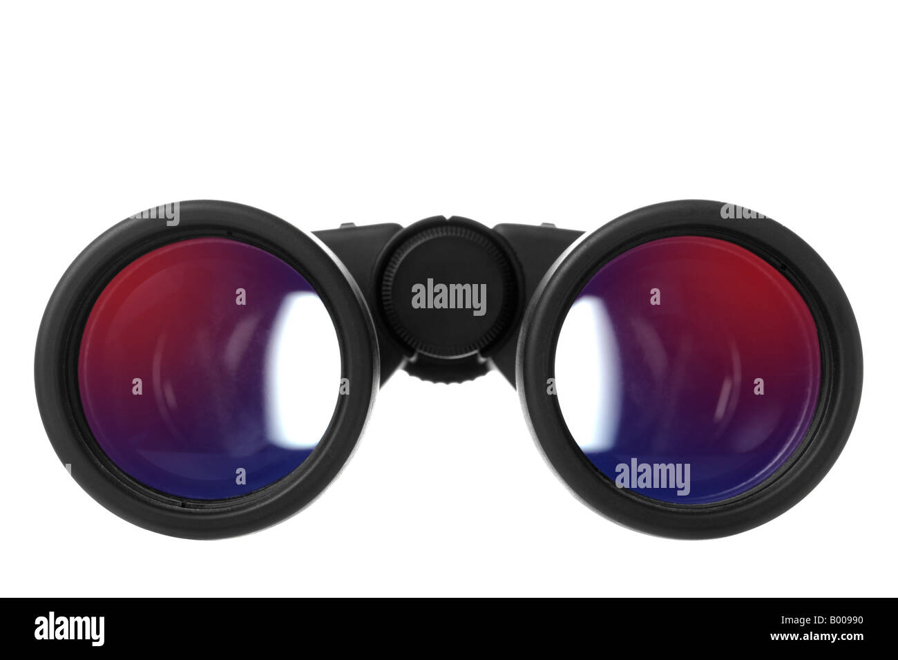 A pair of binoculars isolated on a white background Stock Photo