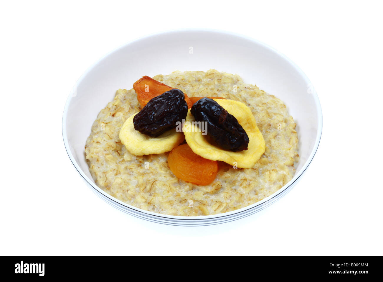 Porridge with Dried Fruit Stock Photo Alamy