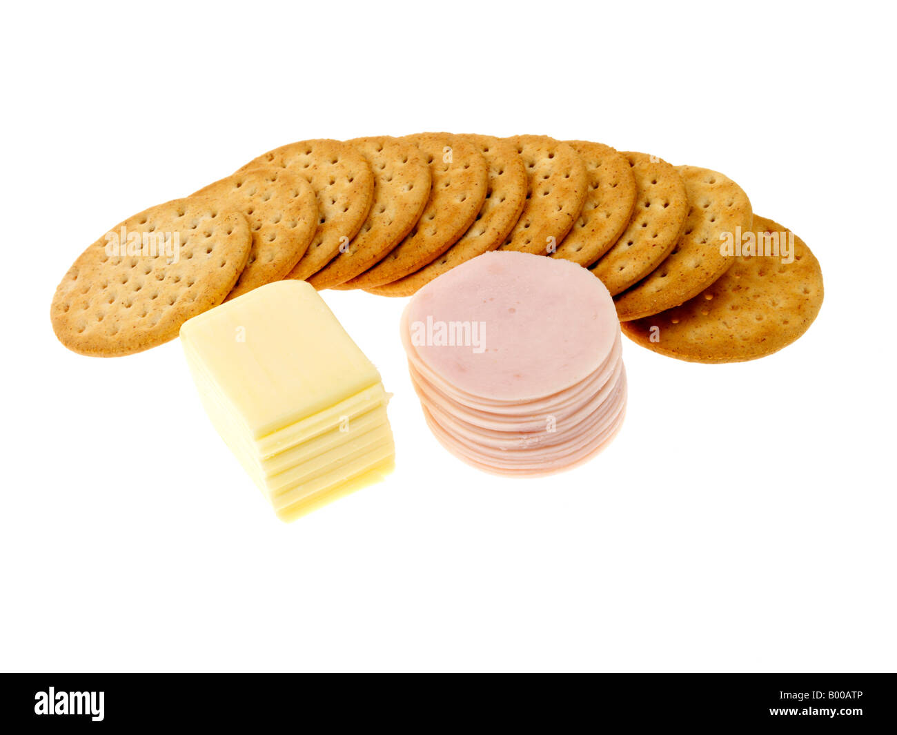 Chicken And Cheese Crackers Stock Photo Alamy