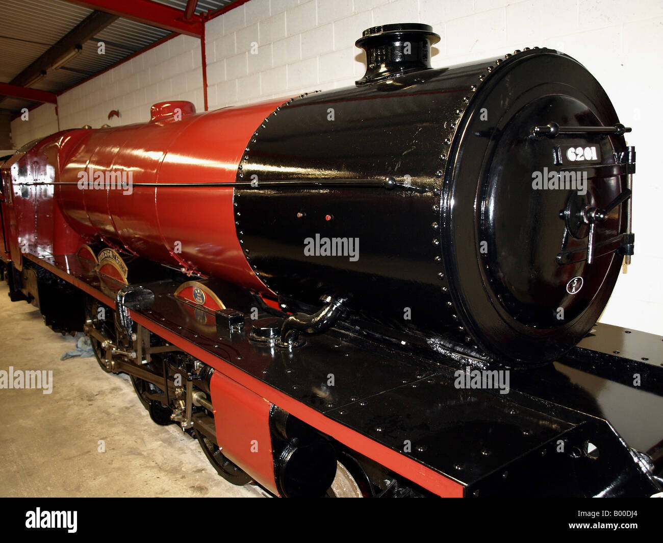 the 'princess elizabeth '21inch gauge steam locomotive,2/5th scale of the full size engine. Stock Photo
