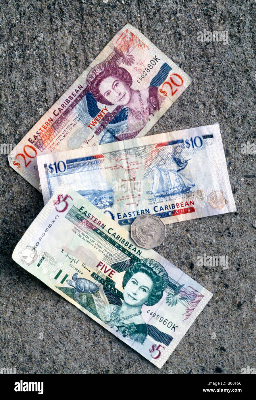 St Kitts East Caribbean Currency Stock Photo Alamy