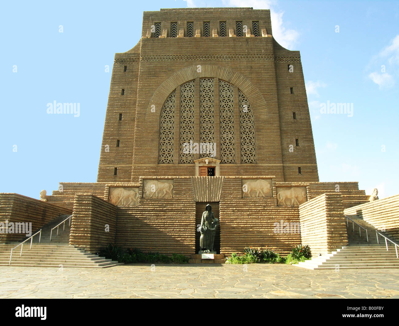 Front view of Voortrekker Monument in Pretoria South Africa Stock Photo