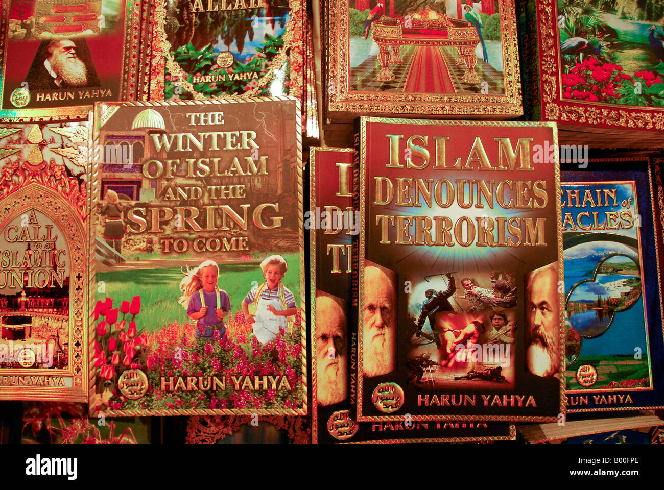 TURKISH,ISLAMIC BOOKS Stock Photo