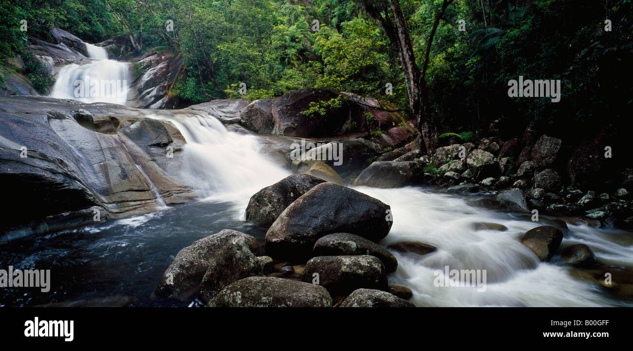 Josephine Falls Wooroonooran National Park Queensland Australia Stock Photo