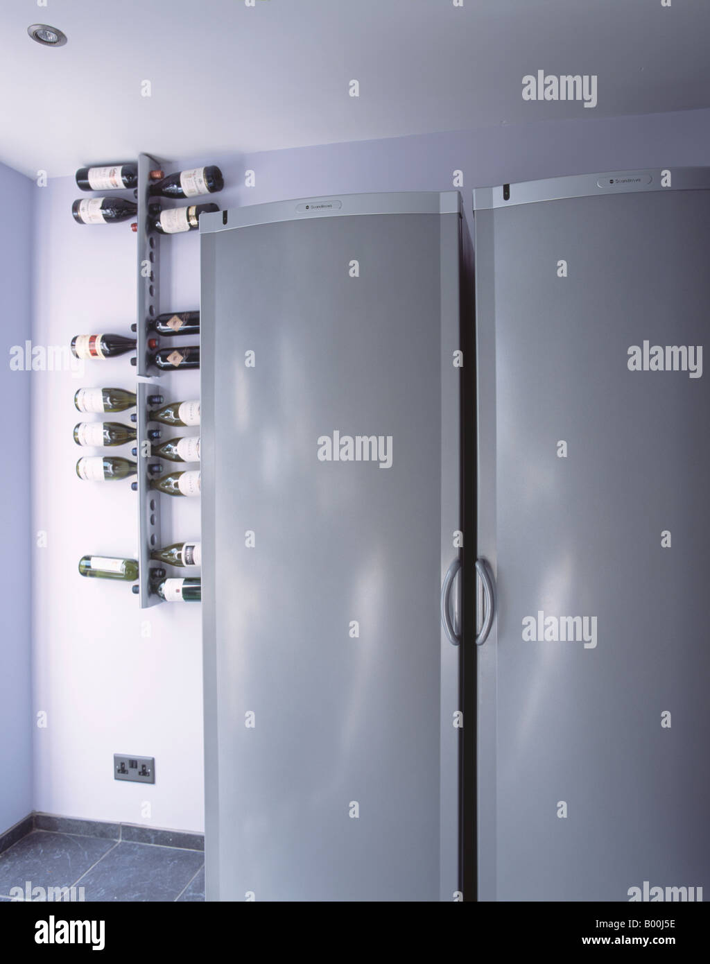 Wine rack beside fridge hotsell