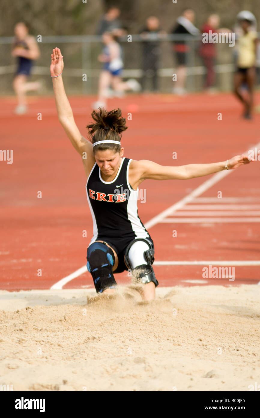 College Track and Field Stock Photo Alamy