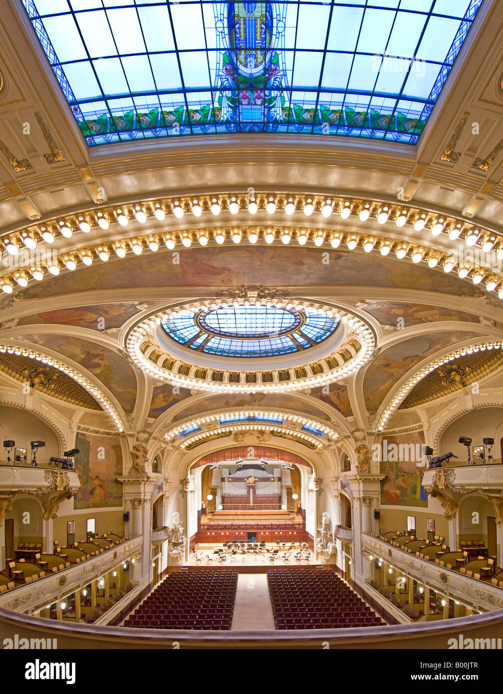 A 2 picture panoramic stitch of the Smetana Concert Hall in the ...