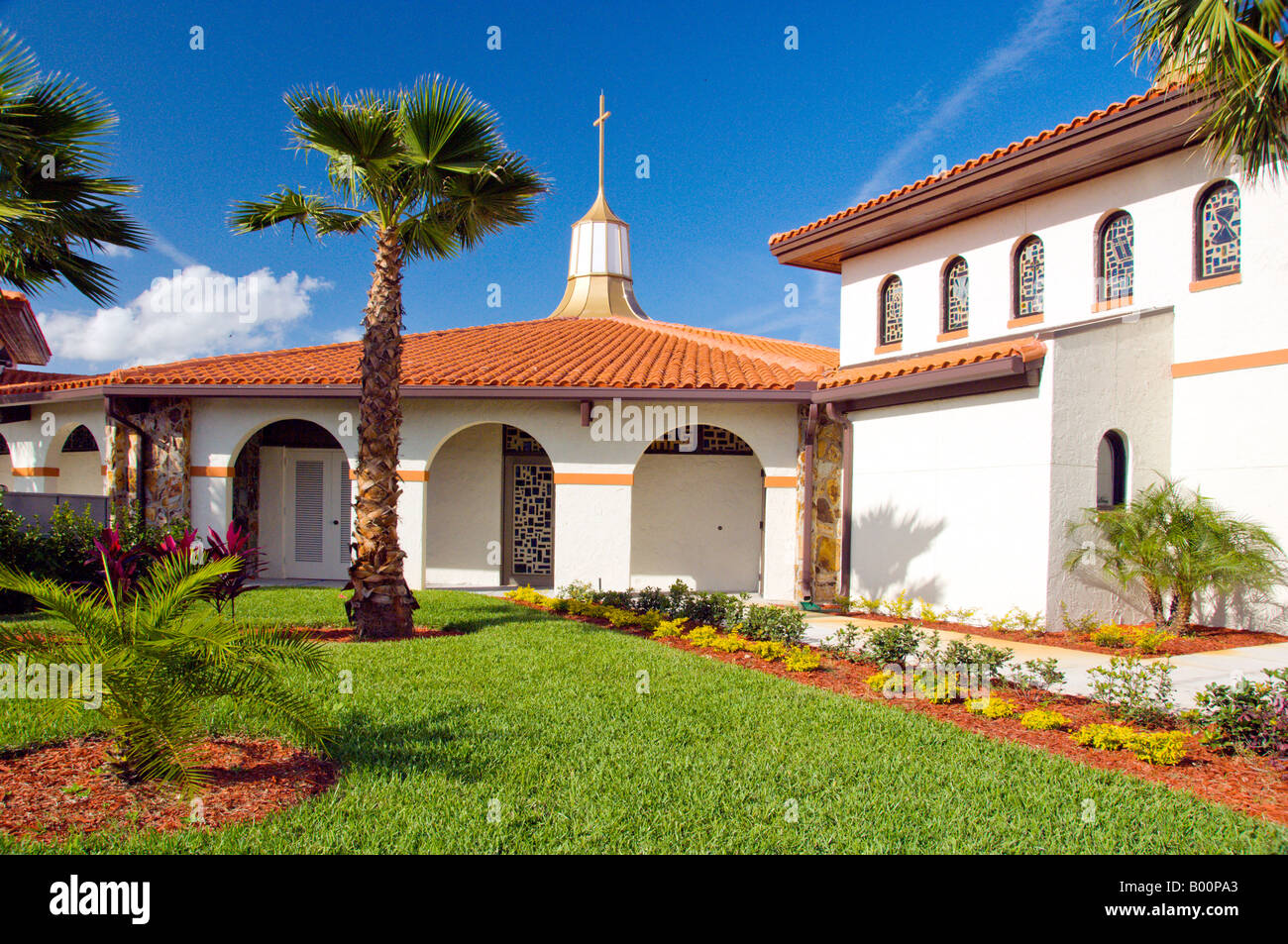 St Thomas Aquinas Catholic Church in St Cloud near Kissimmee Florida USA Stock Photo