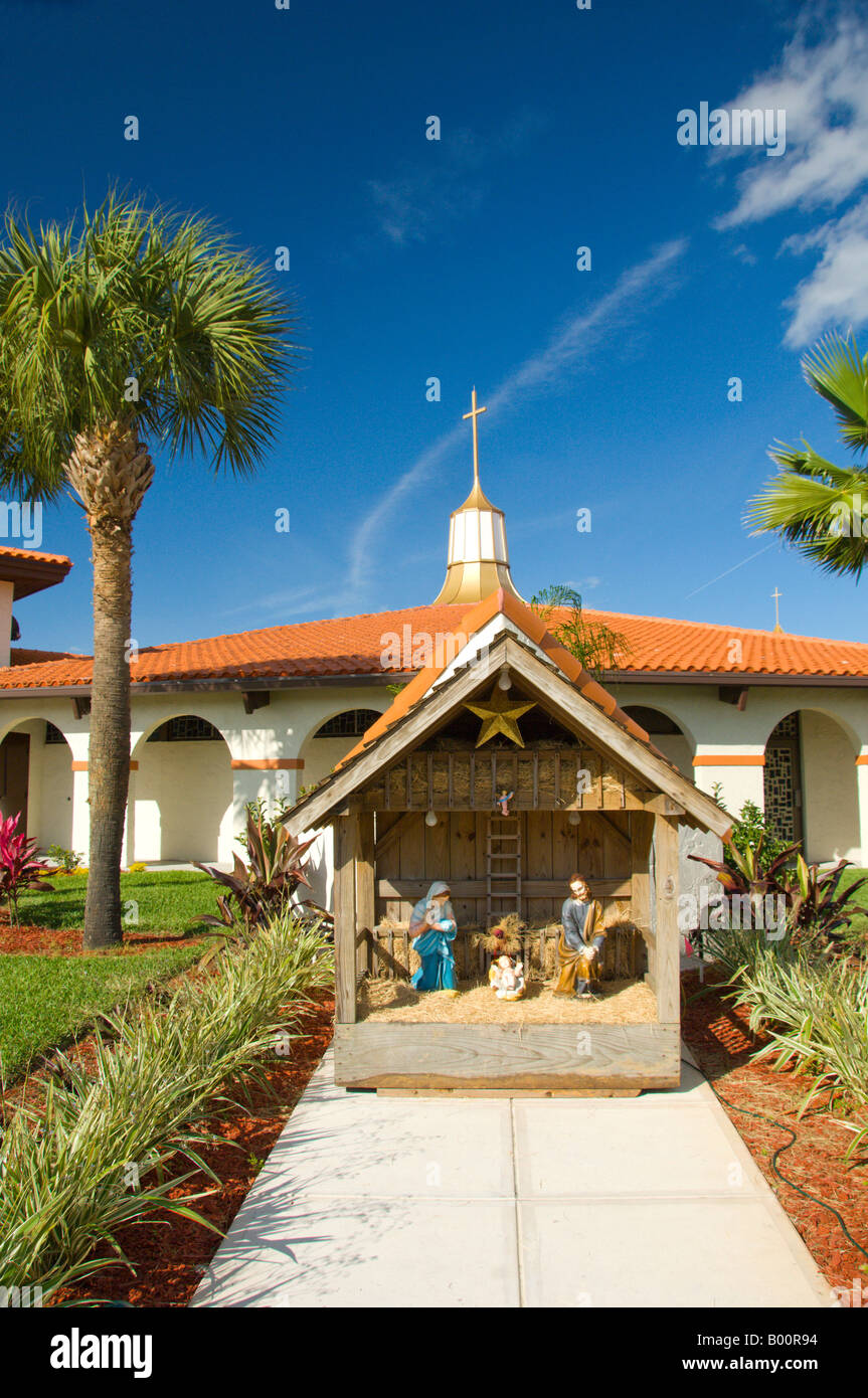 St Thomas Aquinas Catholic Church in St Cloud near Kissimmee Florida USA Stock Photo