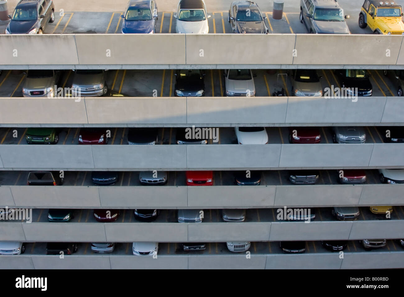 Full Parking Lot at Tampa International Airport in Tampa Florida USA U