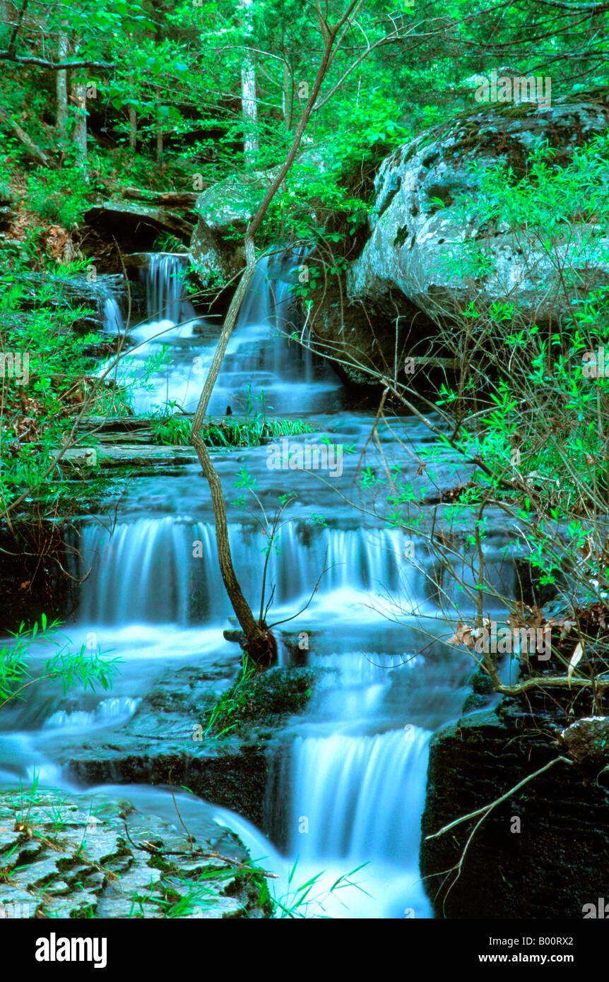 Stairstep Waterfall Runs Through Rocks And Lush Foliage Before Stock Photo Alamy Stairstep Waterfall Runs Through Rocks And Lush Foliage Before Stock Photo Alamy