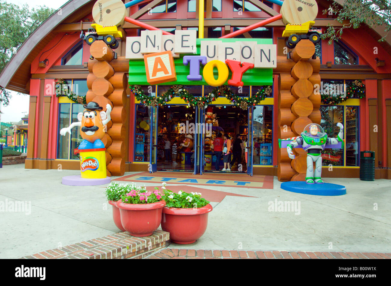 The Once Upon a Toy shop in Downtown Disney in Orlando Florida USA Stock Photo
