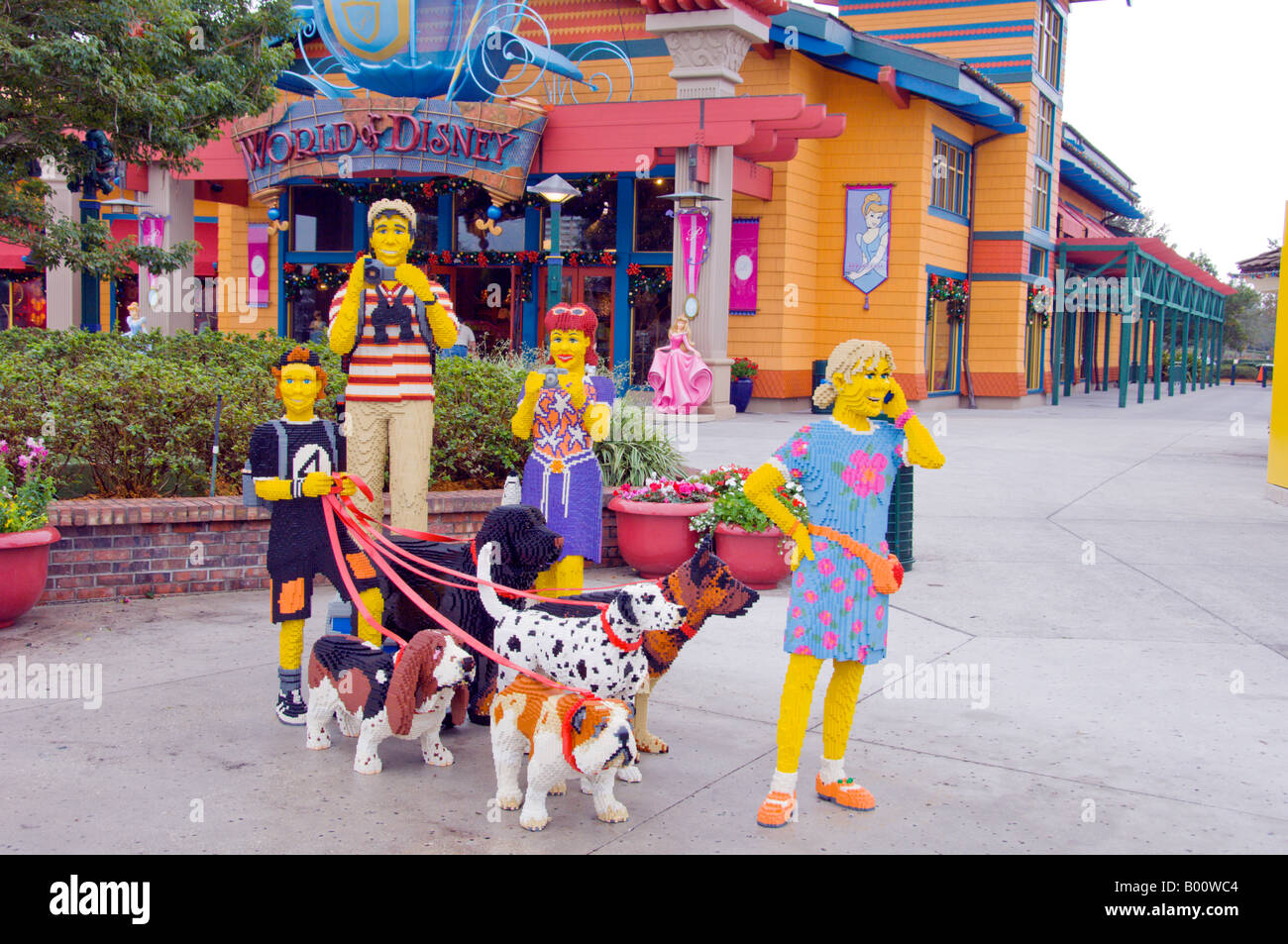 Lego display in Downtown Disney in Orlando Florida USA Stock Photo - Alamy