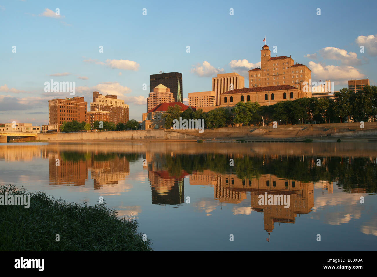 Dayton Cityscape at Evening Dayton Ohio Stock Photo - Alamy