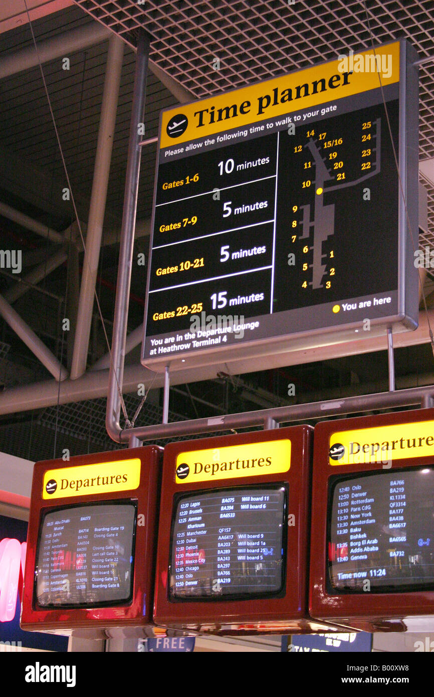 Heathrow Airport Terminal 4 London England UK Stock Photo
