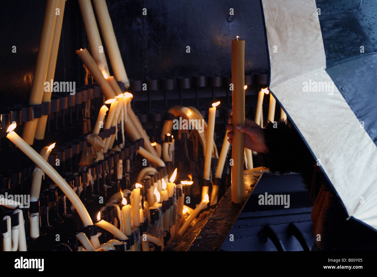 Candle Shrine of Our Lady of Fatima, Portugal Stock Photo Alamy