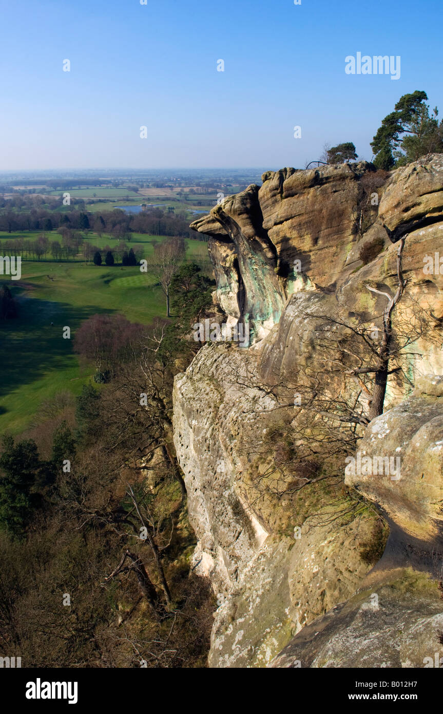 England Shropshire Hawkstone Park The Park Offers Walks Along A Series Of Sandstone Cliffs And With A Wealth Of Follies Stock Photo Alamy