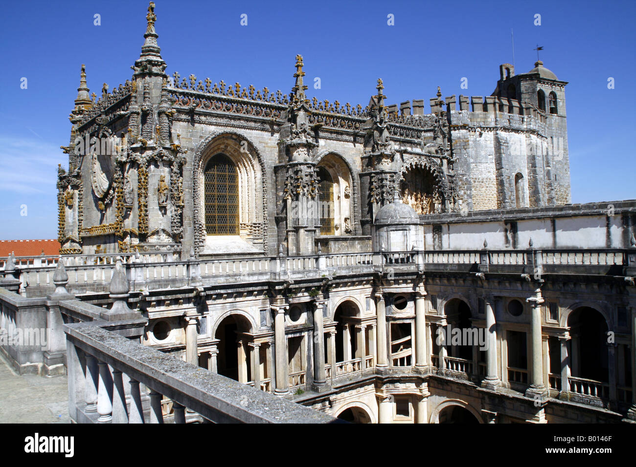 Knights Templars, Convent of the Knights of Christ, Tomar, Portugal Stock Photo
