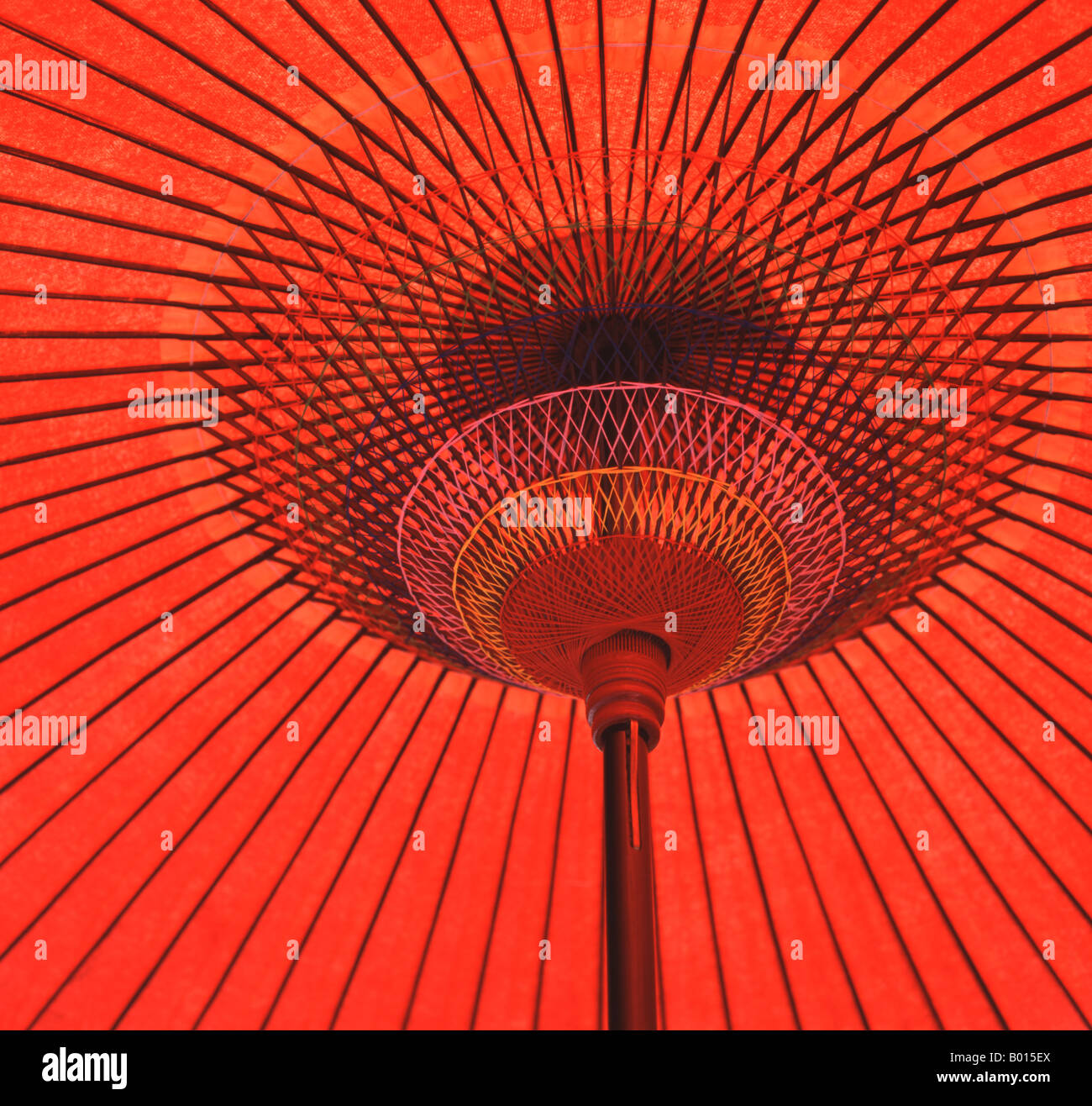 Wagasa, traditional Japanese umbrella / parasol made of bamboo and washi paper at Nagoya Castle