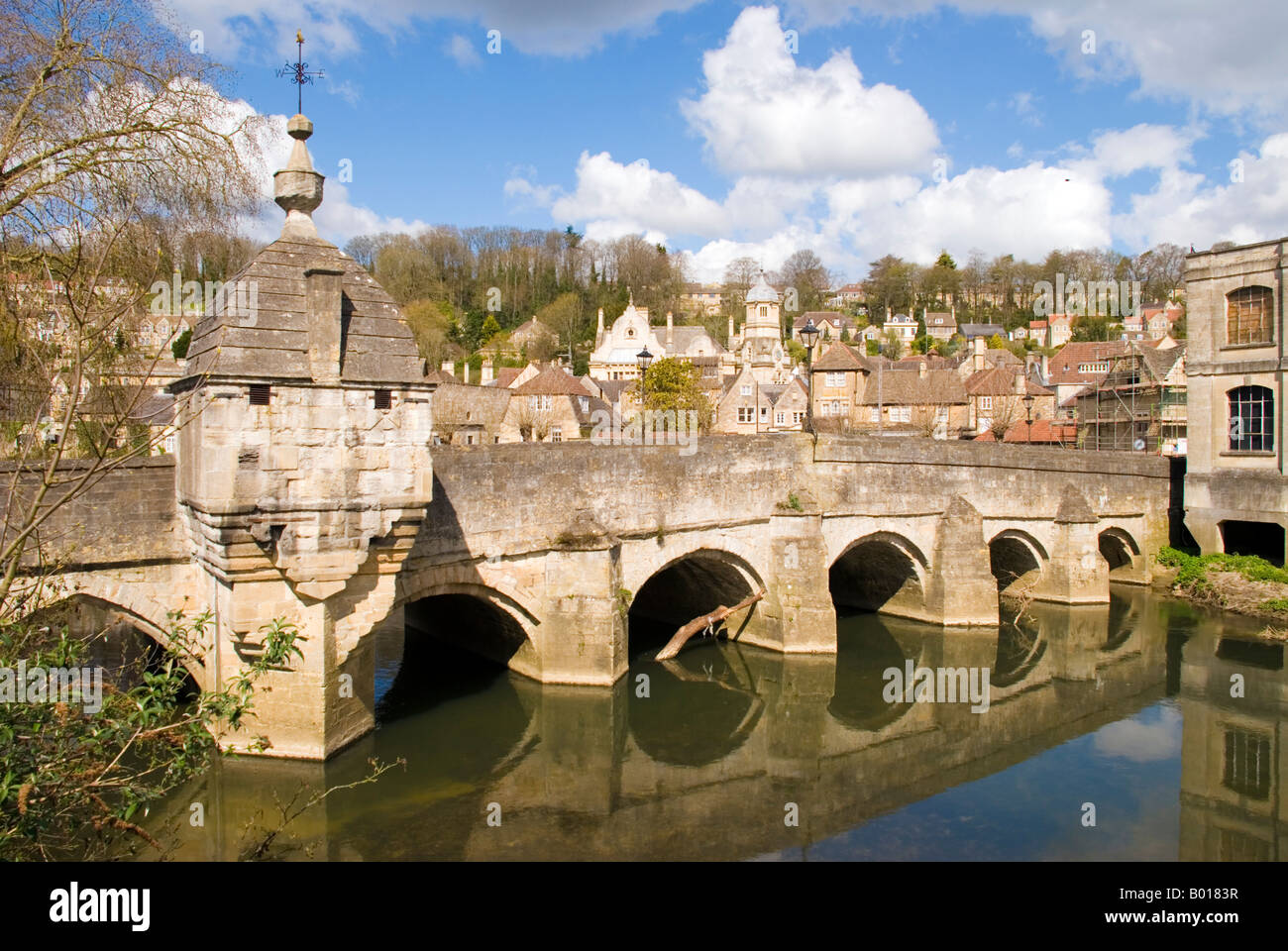 Bradford on Avon Wiltshire England UK The bridge in the town across the