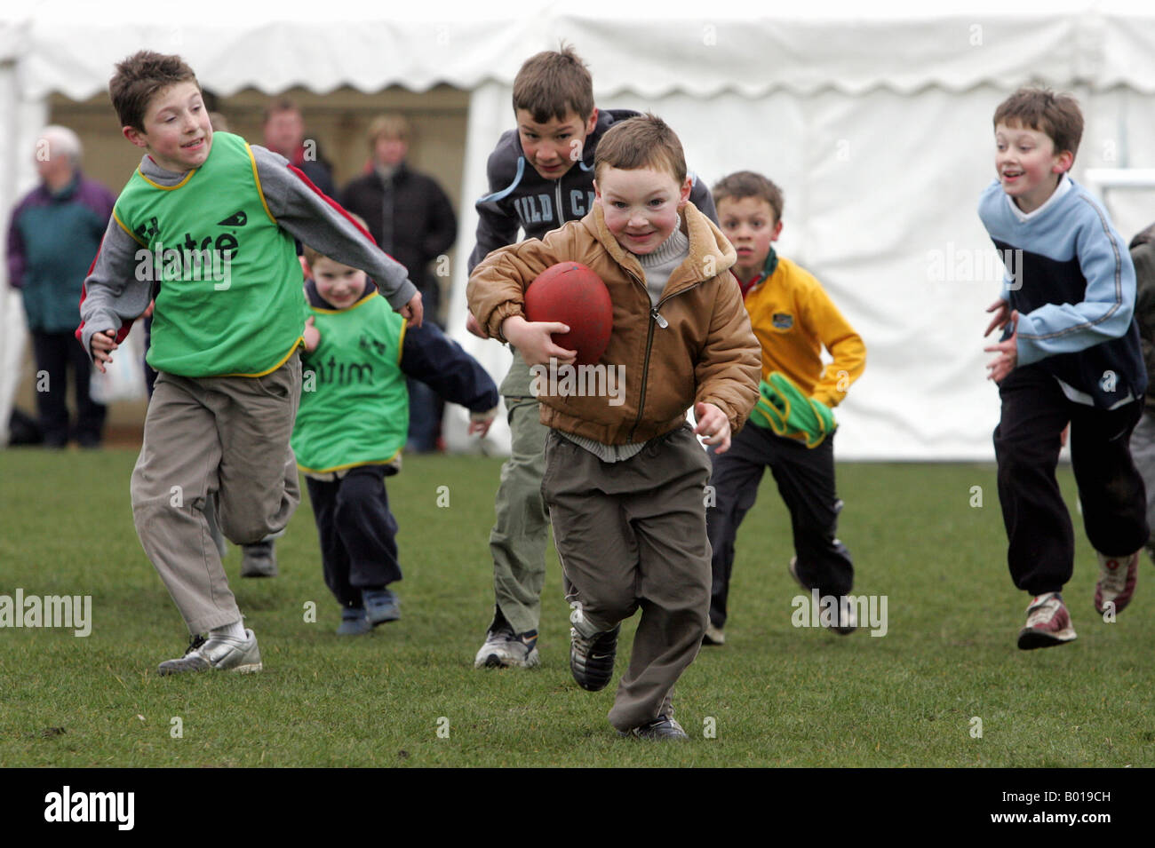 youth rugby match Stock Photo Alamy