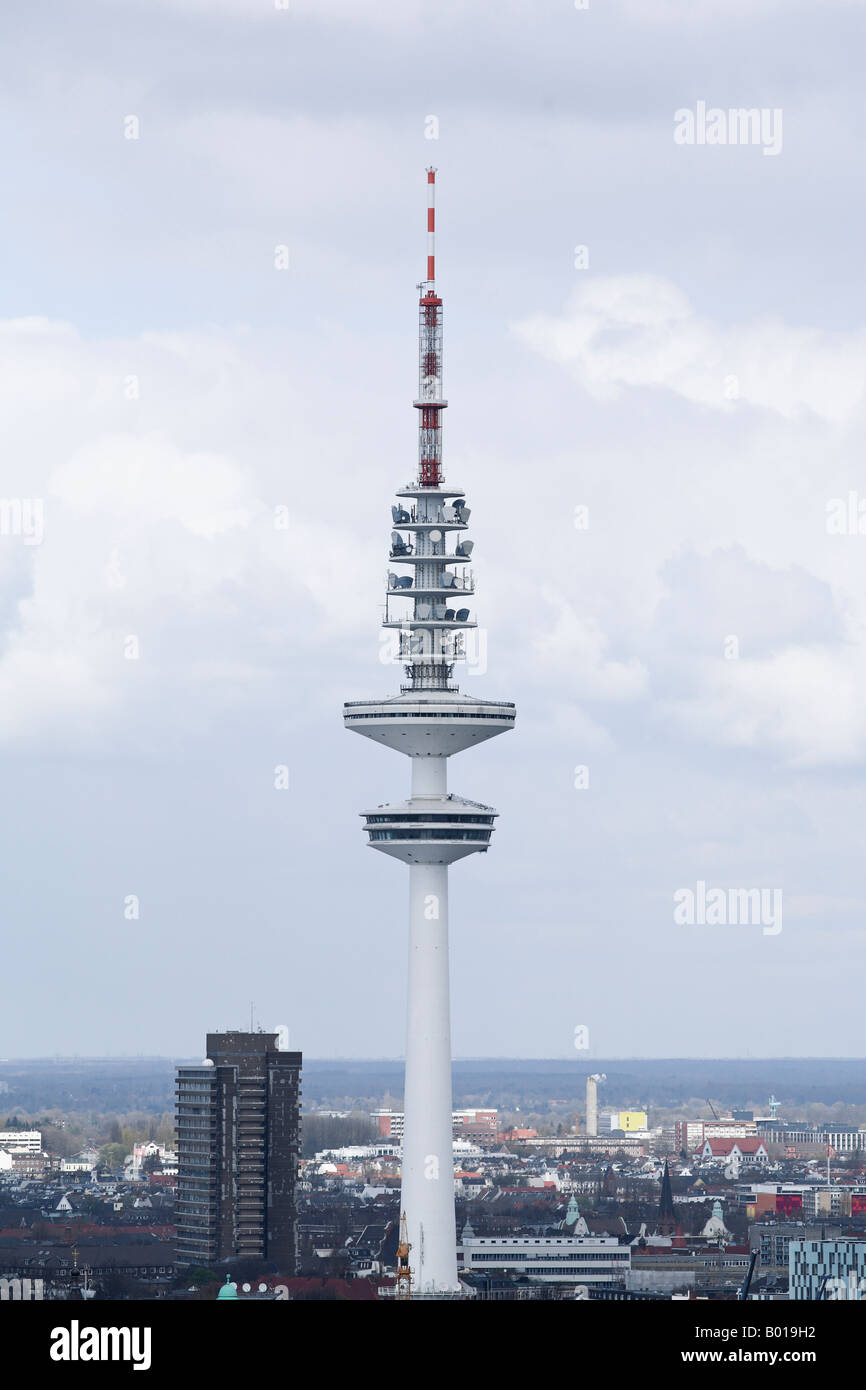 Germany Hamburg Communications Tower Stock Photo