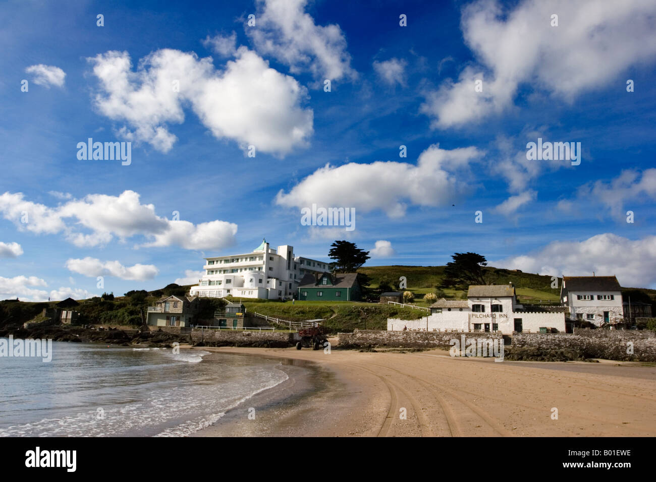 Burgh island at low tide, Devon, UK Stock Photo Alamy