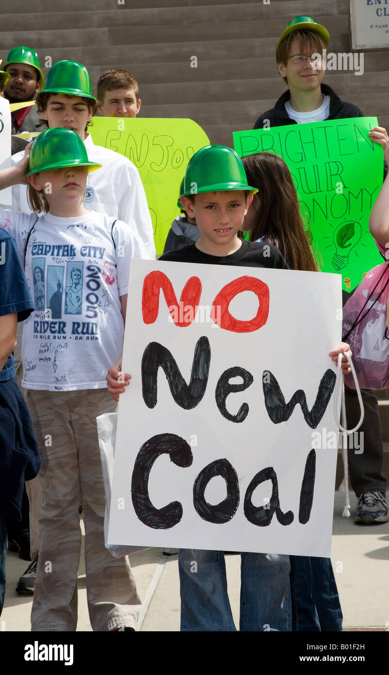 Students Rally for Clean Energy Stock Photo - Alamy