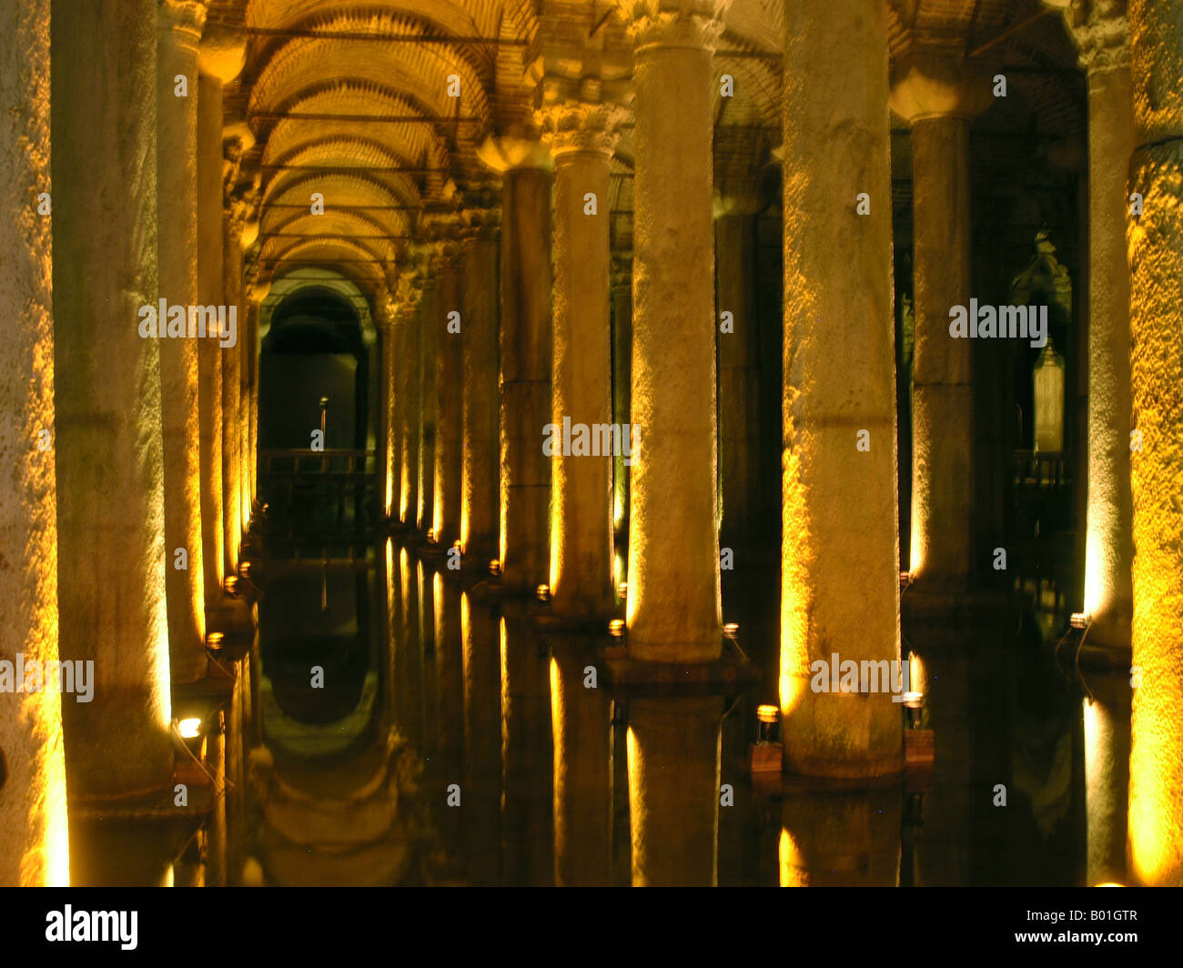 Basilica Cistern Stock Photo